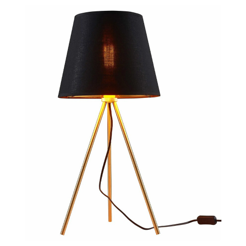 Настольная лампа Goldlux Elena E27 IP20 черный 325846