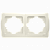 Рамка подвійна горизонтальна Viko Carmen кремова (90572102)