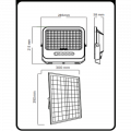 LED прожектор на солнечной батарее Horoz TIGER PRO 200W 3CCT 3000/4500/6500K IP65 068-012-2200-010