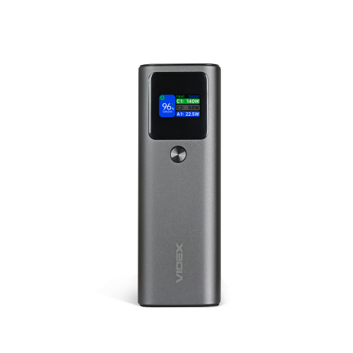 Портативний зарядний пристрій (повербанк) Videx 30000mAh 162W +Display VPB-316-G