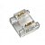 Коннектор AVT для LED ленты COB 8мм 2 pin (лента-лента) двухсторонний 1022641