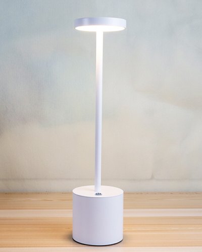 Настольная LED лампа аккумуляторная Kloodi 5W 2700K/4000K/6500K IP20 белый TA-5V UNO CCT WH