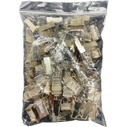 Конектор Gear RJ-45 САТ.5E екранований 8P8C FTP 100шт GC-FTPC5E8P8CRJ45-100