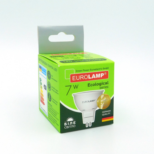 Світлодіодна лампа Eurolamp ECO серія "P" MR16 7W GU5.3 4000K (LED-SMD-07534 (P))
