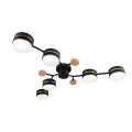 Світильник стельовий Eurolamp Golden edge під лампи 6xGX70 IP20 чорний LR-6xGX70(black)G