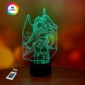3D светильник GENSHIN IMPACT "Сегун Райджен" с пультом+адаптер+батарейки (3ААА) 78465874DFG