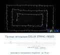 Led гирлянда DELUX STRING 100шт 10м синий 90012975