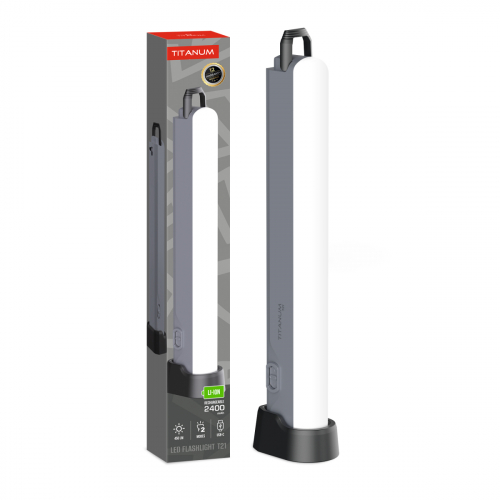 Портативный светодиодный аккумуляторный LED фонарик Titanum 450Lm 10000K X2 TLF-T21