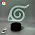 3D светильник "Символ Конохи" с пультом+адаптер+батарейки (3ААА) 78544NN