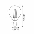 Світлодіодна лампа Horoz Filament BALL-6 6W E14 4200K 001-089-0006-020