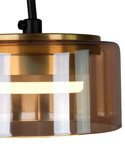 Подвесной светильник Goldlux Ofelia GX53 4000K янтарный 331298