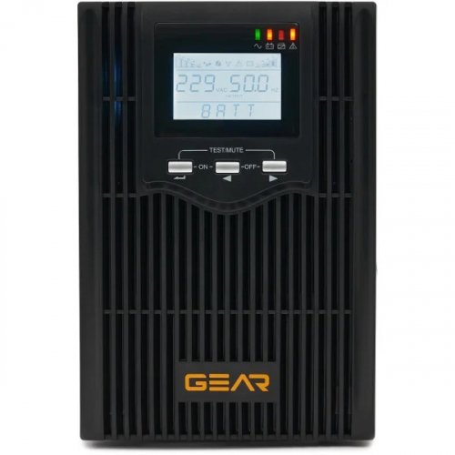 ДБЖ безперервної дії Gear 2000VA 1600W LCD GU-2000PS
