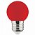 LED лампа Horoz красная G45 1W E27 001-017-0001-030