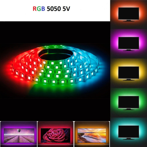 LED стрічка LT Professional HIGH QUALITY SMD5050 RGB 60шт/м 7.2W/м 5V IP20 под USB 92102