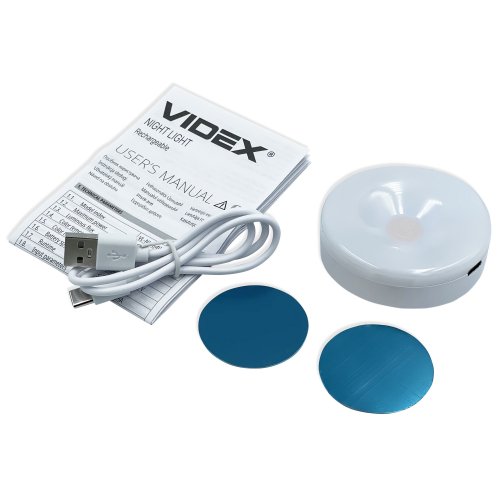 Светодиодный аккумуляторный светильник Videx 750 мАч, 4000 К/RGB, сенсорный, VL-NL064W-G