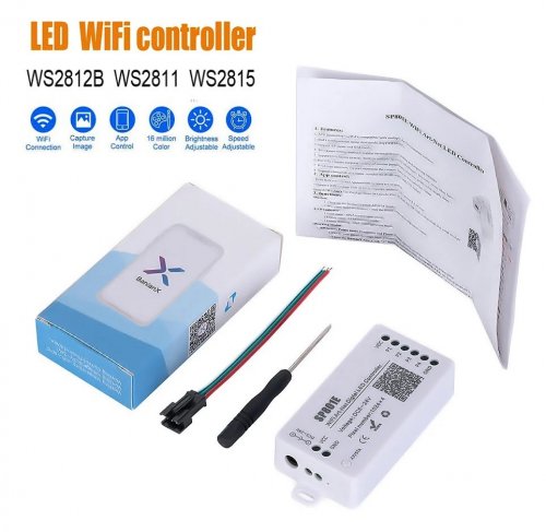 RGB контролер LT SP801E SPI Wi-Fi smart+Bluetooth RGB 5-24V 73021