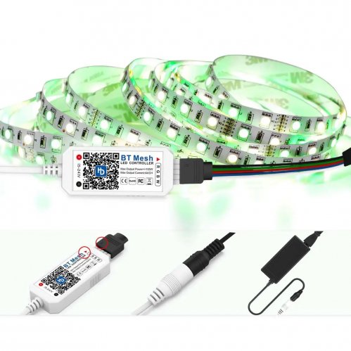 Контролер LT RGBW Bluetooth 5-24V 100W для багатобарвної світлодіодної стрічки BTMesh-RGBW 071018