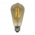 Світлодіодна LED лампа Biom ретро ST64 8W E27 2500K FL-418 Amber