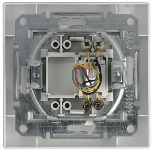 Розетка телефонная RJ11 4 конт. Schneider Asfora Белый EPH4100121