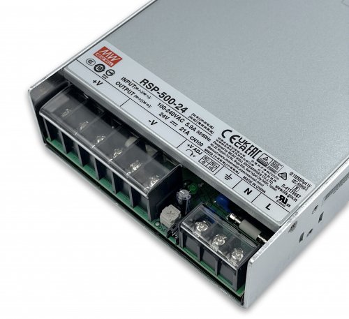 Блок живлення Mean Well 504W 21A 24V IP20 RSP-500-24