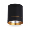 Точковий LED світильник точковий Feron AL542 10W 4000K чорний-золото