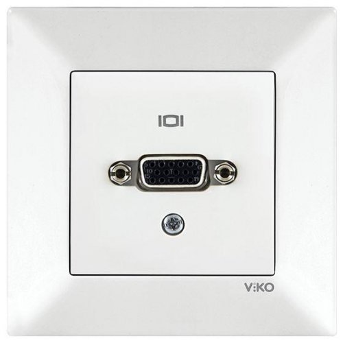 VGA-разъем Viko Meridian белый (90970402-WH)