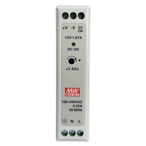 Блок питания Mean Well на DIN-рейку 20W 12V 1,67А MDR-20-12