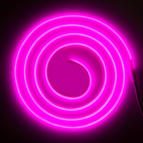 Светодиодный неон LT COB 5х10мм 288шт/м 9W/м розовый 220V IP67 94105