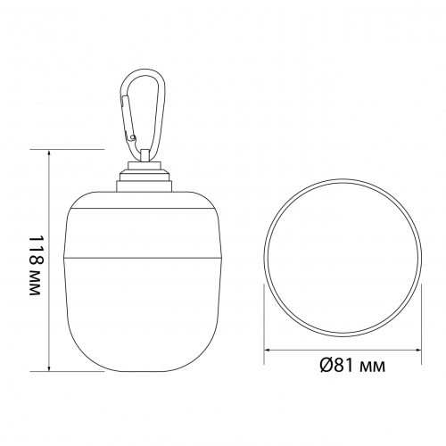 LED светильник аккумуляторный Videx 4000mAh сенсорный с пультом VL-NL103W-R