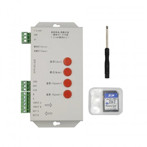 Контроллер Prolum SPI RGB T1000S 5-24V 2048px 402022
