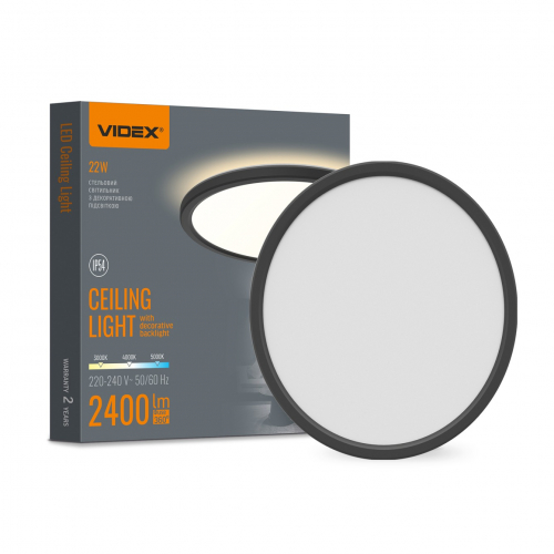 LED светильник Videx DL5R круглый 22W 3000/4000/6000K VL-DL5R-22CB