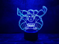 3D світильник "Супермен" з пультом+адаптер+батарейки (3ААА) 05-008