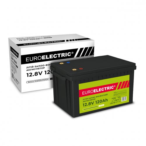 Акумуляторна батарея літієва Euroelectric LiFePO4 12.8V 120Ah Battery-12.8/120(LiFePO4)