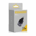 Сетевое зарядное устройство Essager Lingyun 33W GaN Digital Display A+C black el-33 Сетевое зарядное устройство Essager Lingyun 33W GaN Digital Display A+C black el-33