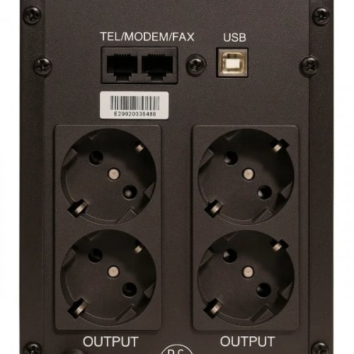 ИБП непрерывного действия Gear 1000VA 720W LCD plastic RJ45+USB GU-1000PLCD
