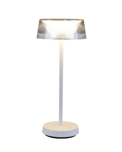 Настільна LED лампа Goldlux Casablanca акумуляторна вулична 2700K IP44 на сонячній батареї білий 329882