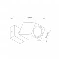Настенно-потолочный светильник Iterna Cube под 1 лампу GU10 спот темный ясень LW062