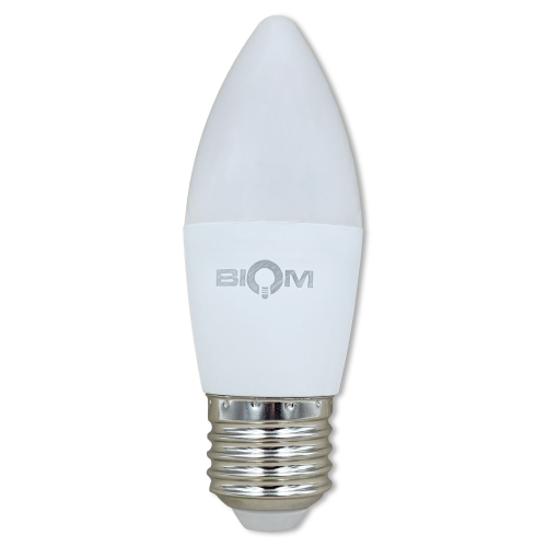 Світлодіодна LED лампа Biom свічка 10W E27 4500K BT-706 23981