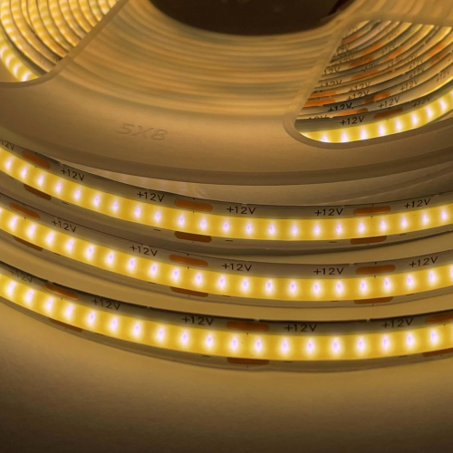 LED стрічка OEM COB 320шт/м 10W/м 12V 8мм IP33 (3000-3500К) ST-12-8-COB-320-WW 27337 LED стрічка OEM COB 320шт/м 10W/м 12V 8мм IP33 (3000-3500К) ST-12-8-COB-320-WW 27337
