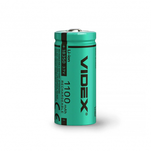 Акумулятор Videx Li-Ion 18350 (без захисту) 1100mAh 18350/1100/1B