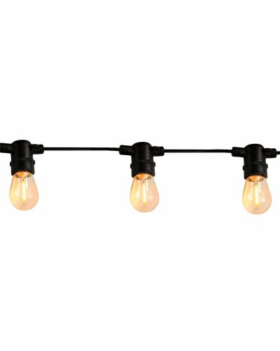 Вулична гірлянда Goldlux Party F2 E27 10x6W 2200K IP44 з лампочками 310323