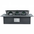 Розетка мебельная тройная ORNO 16А IP20 с заземлением серебро OR-GM-9036(GS)/G 48-99-83