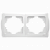 Рамка подвійна горизонтальна Viko Carmen біла (90571102)