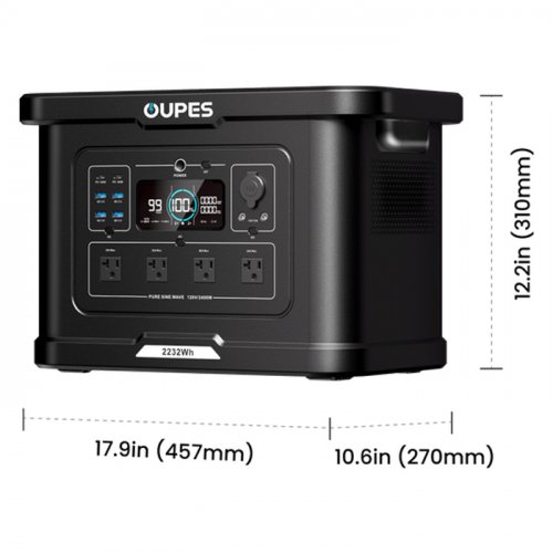 Портативная зарядная станция Oupes 2400W 2232Вт/ч S024