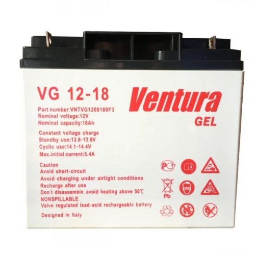 Аккумуляторная батарея Ventura 12В 18А*ч VG 12-18 Gel