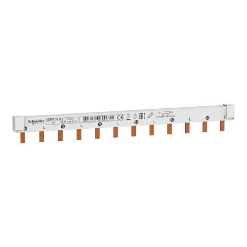 Шина соединительная Schneider EASY9 гребенчестая 2P 63A 12 модулей EZ9XPH212