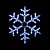 Led гірлянда DELUX Motif Snowflake 120шт 0,5м білий 90012963