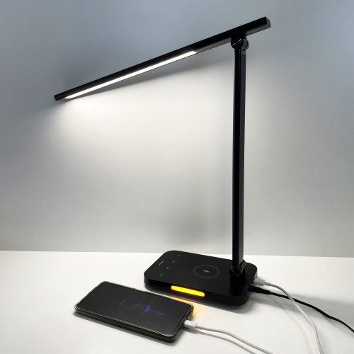 Настольная LED лампа с беспроводной зарядкой Videx 18W 1800-6500K VL-TF17B