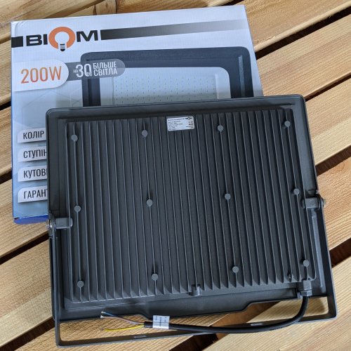 Світлодіодний прожектор Biom 200W 6200K IP65 S5-SMD-200 15447
