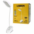 Настільна LED лампа акумуляторна Lebron L-TL-7506WH гнучка 5W 3000-6500K білий 15-13-52 Настільна LED лампа акумуляторна Lebron L-TL-7506WH гнучка 5W 3000-6500K білий 15-13-52